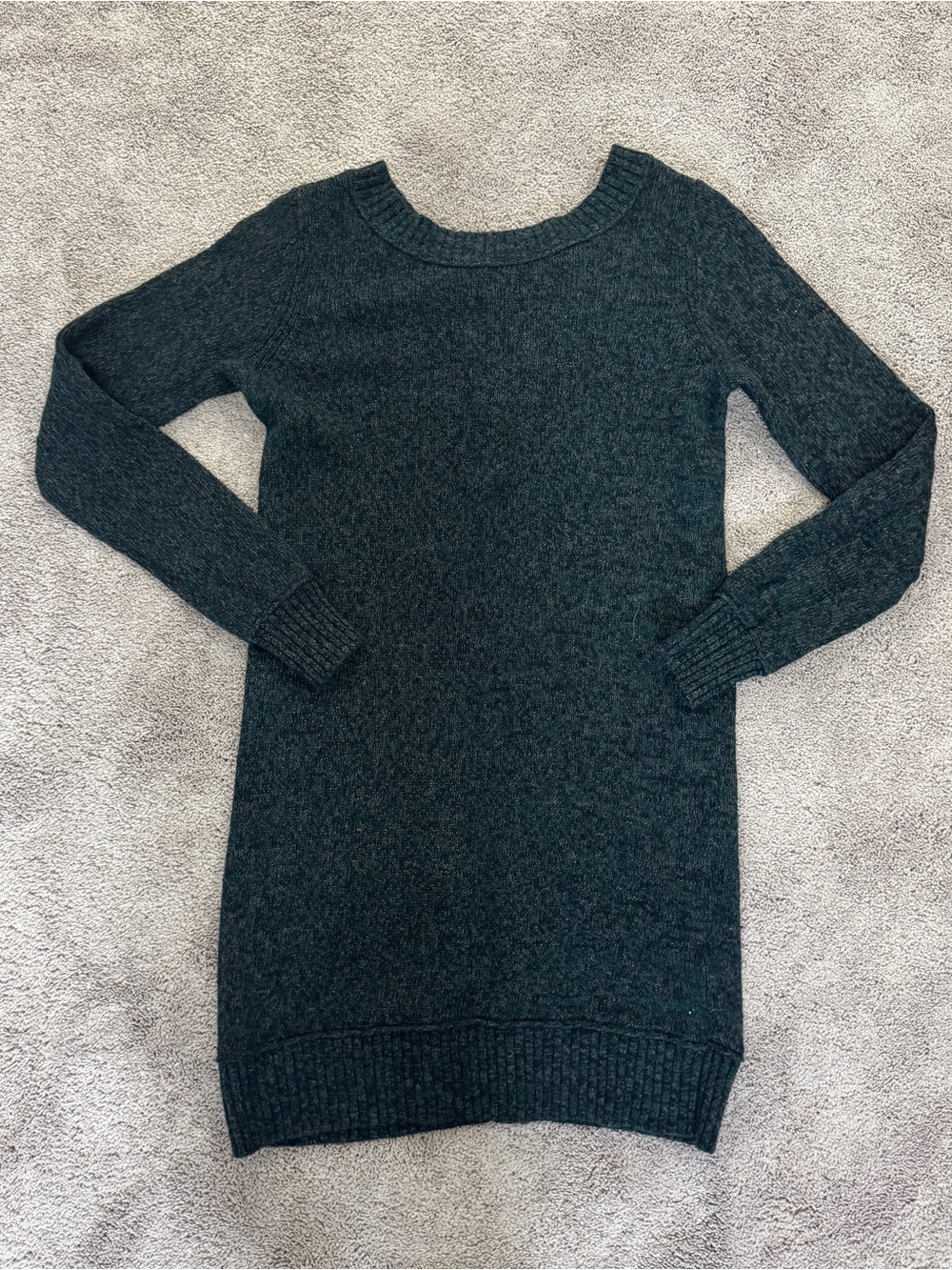 Club Monaco Dark Teal Scoop Neck Knit Dress